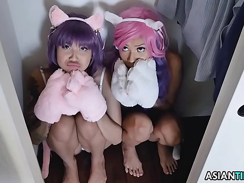 costume play little asians threesome